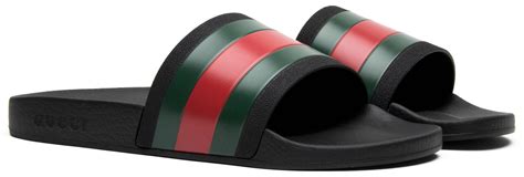 gucci 72 rubber slide black.